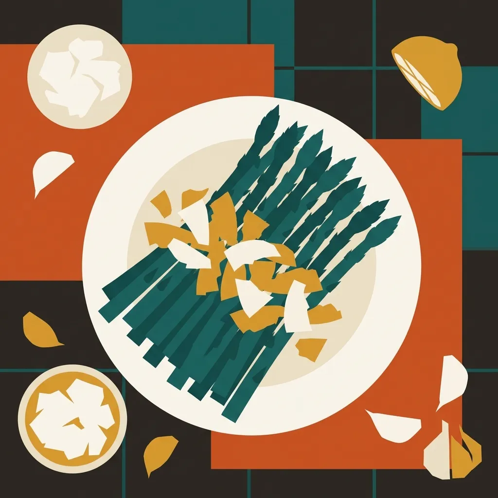 Air Fryer Asparagus with Parmesan illustration