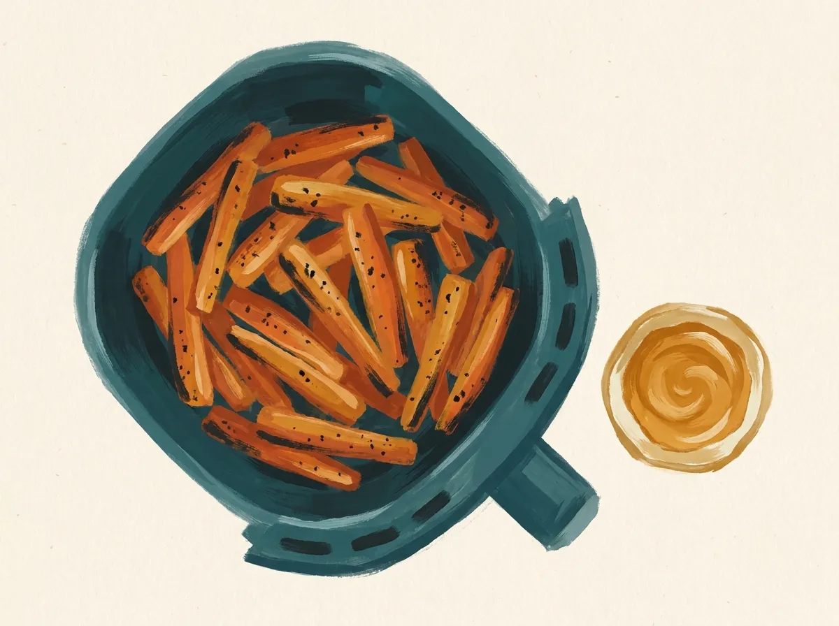 Carottes à l'air fryer