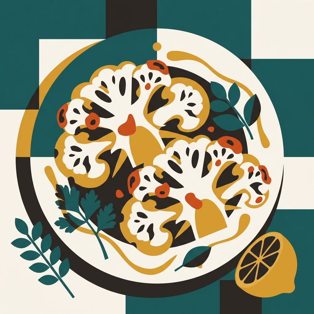 Air Fryer Cauliflower Steaks illustration