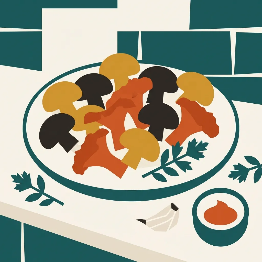 Air fryer crispy mushrooms