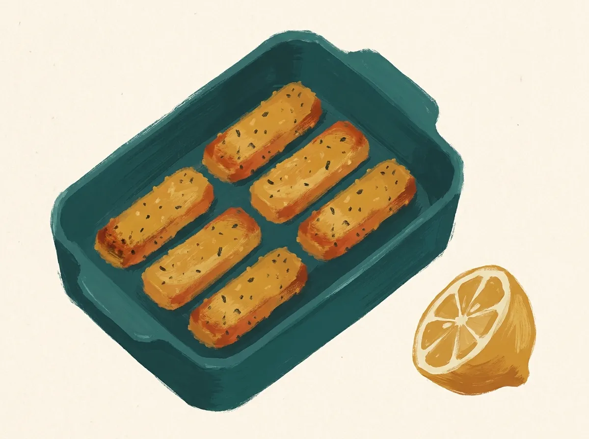 Bâtonnets de poisson surgelés à l'air fryer