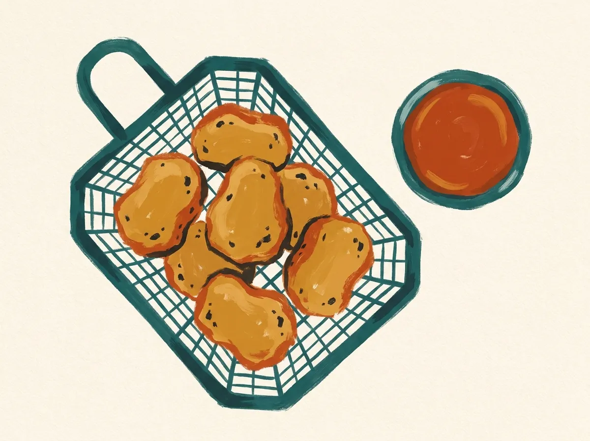 Pépites de poulet surgelées à l'air fryer