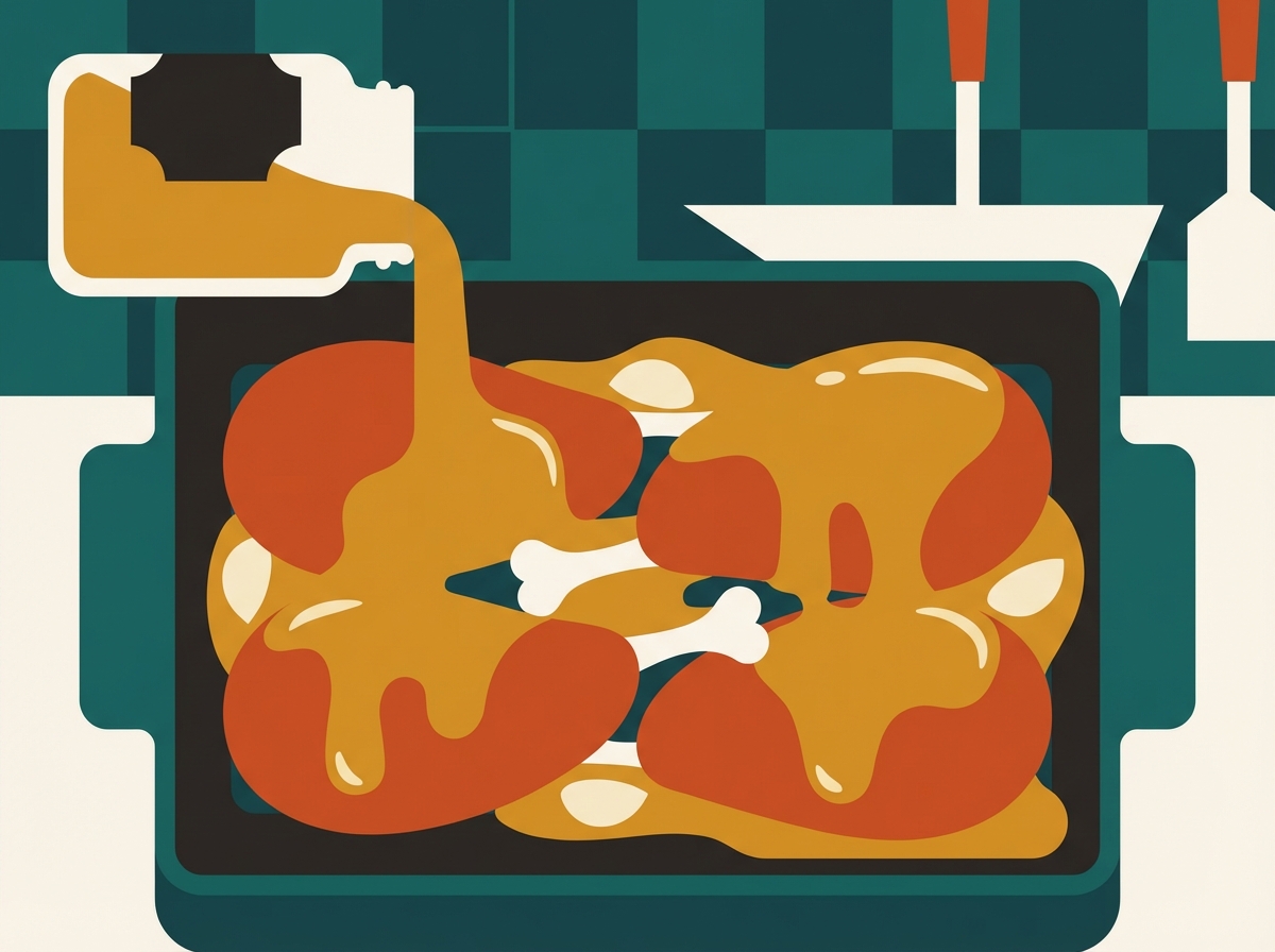 Oven Honey Garlic Chicken Thighs illustration