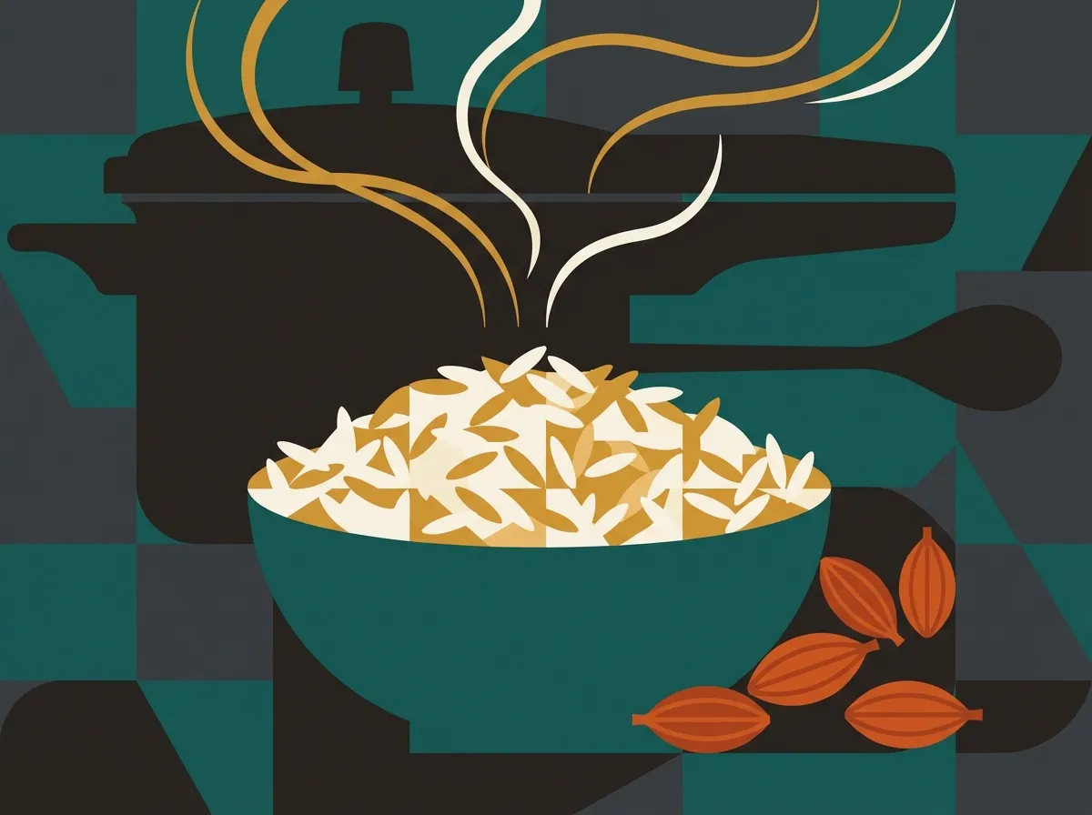 Perfect Pressure Cooker Basmati Rice illustration