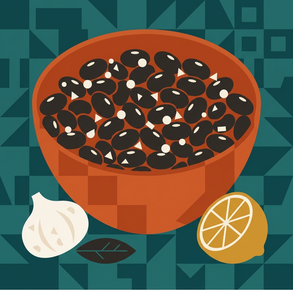 Pressure Cooker Black Beans illustration