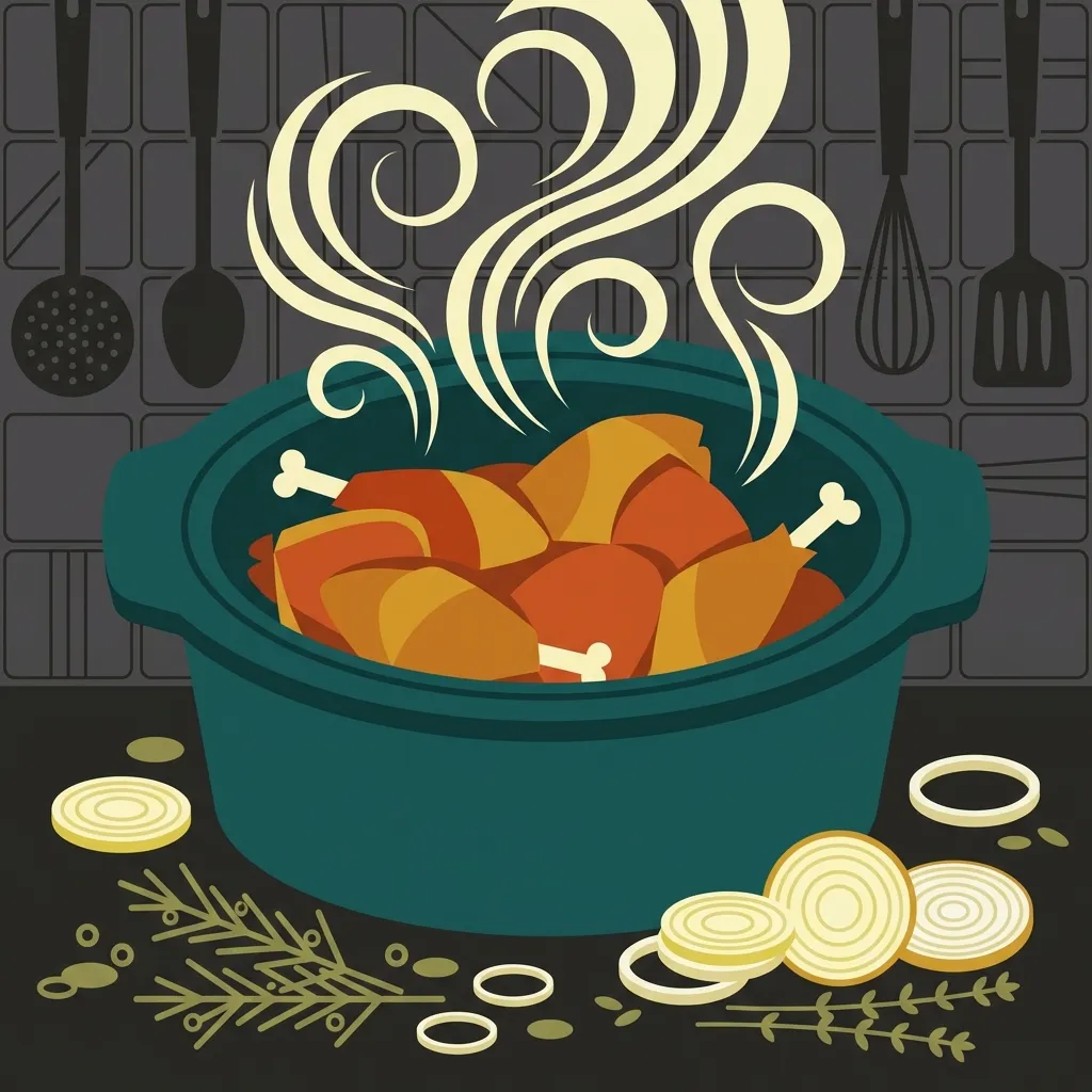 Slow Cooker Chicken Thighs illustration