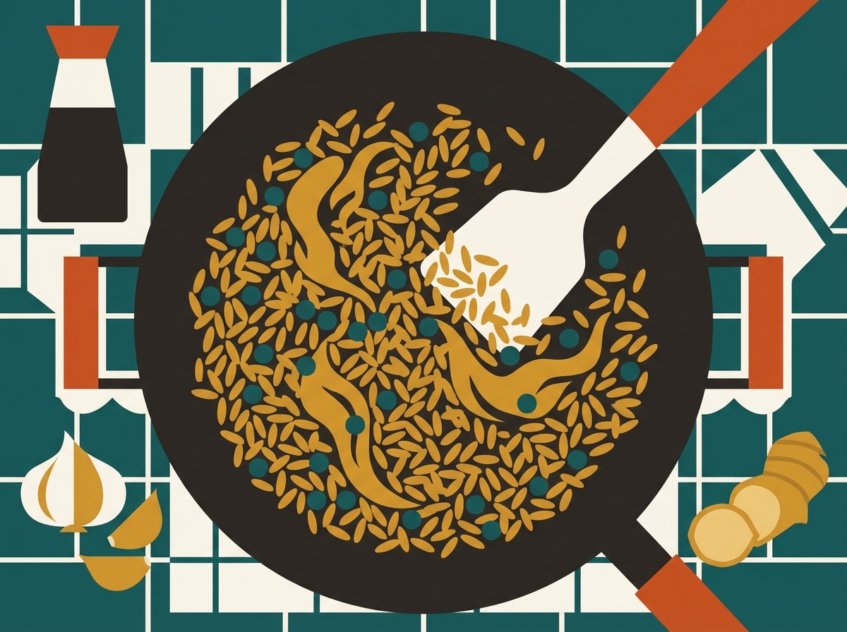 Stovetop Fried Rice illustration